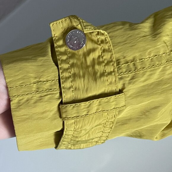 Anne Klein Belted Rain Jacket in Chartreuse Green | Petite Small | Fits XS–S - Picture 5 of 10